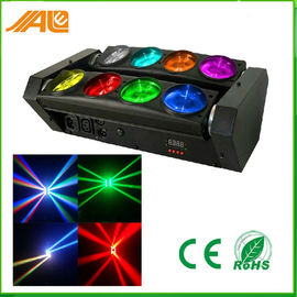 8pcs 10W RGBW 4 1 एलईडी स्पाइडर बीम में डिस्को के लिए हेड लाइट्स चल रहा है