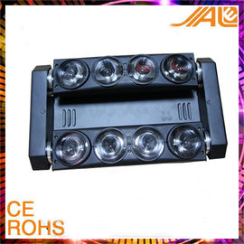 8pcs 10W RGBW 4 1 एलईडी स्पाइडर बीम में डिस्को के लिए हेड लाइट्स चल रहा है