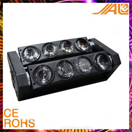 8pcs 10W RGBW 4 1 एलईडी स्पाइडर बीम में डिस्को के लिए हेड लाइट्स चल रहा है