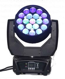 ज़ूम धो डीजे बढ़ते हेड लाइट्स 19Pcs 12w एल्यूमीनियम मिश्र 16CH 12CH