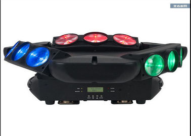 DMX512 100W स्पाइडर बीम सिर प्रकाश चल रहा है 9 प्रमुखों रोशनी एसी 110-240V 50-60 हर्ट्ज