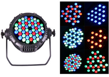 व्यावसायिक 54pcs स्टेज प्रकाश निविड़ अंधकार RGBW 162W 110-240V