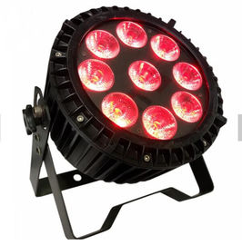 DMX512 RGBWA 9pcs * 12w आउटडोर एलईडी बराबर पाउडर उच्च चमक