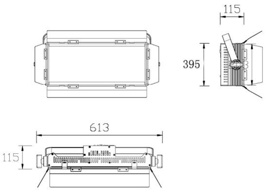 सम्मेलन थिएटर के लिए 400W 3200K 5600K डिजिटल फ्लैट प्लेट सॉफ्ट लाइट