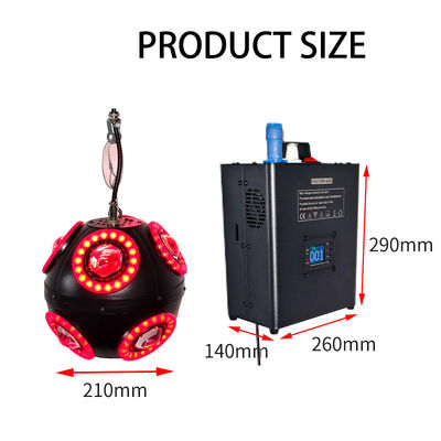 3 मीटर डीएमएक्स विंच आरजीबी ओपन बॉल एलईडी गतिज बॉल