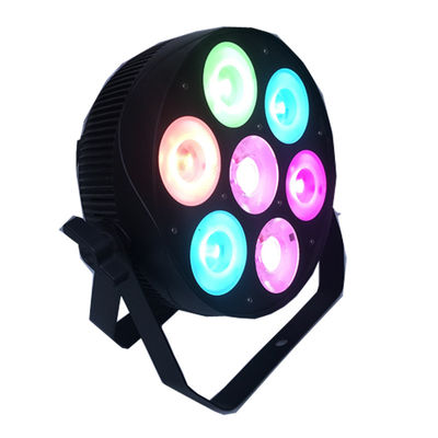 एलुम्लियम DMX512 7PCS 30W 4 इन 1 एलईडी बराबर कैन लाइट्स