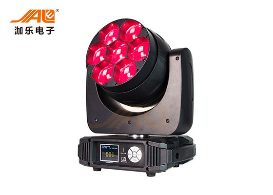 7 * 40W मूविंग जूम RGBW LED स्टेज लाइट्स 350 ° रोटेशन