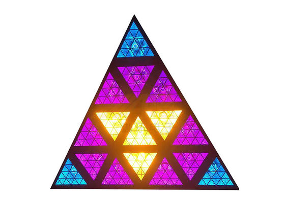 IP20 त्रिभुज 16x30W RGB इवेंट बैकग्राउंड इफेक्ट डीजे स्टेज लाइट्स