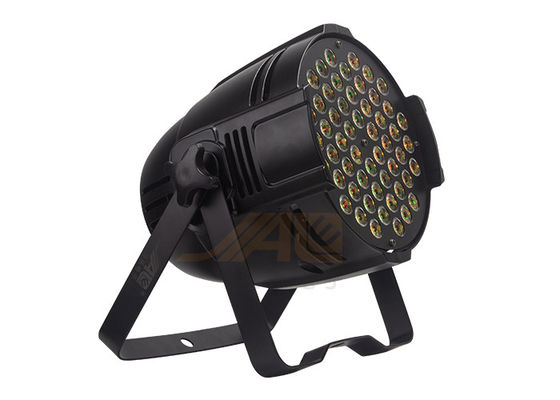 54x3w RGBW 3 IN 1 LED Par कैन लाइट्स 100% इलेक्ट्रॉनिक डिमिंग