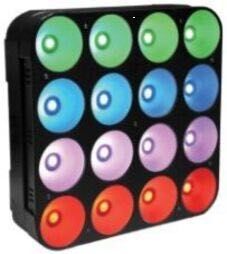 16pcs 30W आरजीबी 3in1 डीजे के लिए एलईडी मैट्रिक्स अँधेरी क्लब लाइट्स, स्टेज, बैंड