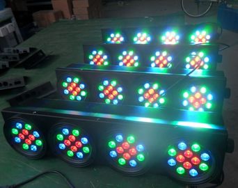 लंबे समय तक 48pcs 3w Rgb डिस्को मंच अँधेरी लाइट्स / डीजे एलईडी पट्टी रोशनी