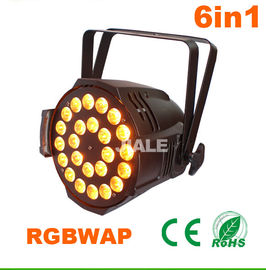 6in1 LED PAR डीजे मंच रोशनी / DMX नेतृत्व में बराबर प्रकाश इंडोर संसद 15W Rgbwa यूवी 24pcs कर सकते हैं