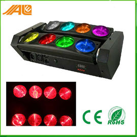 DMX512 RGBW 4in1 8 आंखें स्पाइडर बीम एलईडी हेड लाइट / घूर्णन स्टेज लाइट चल रहा है