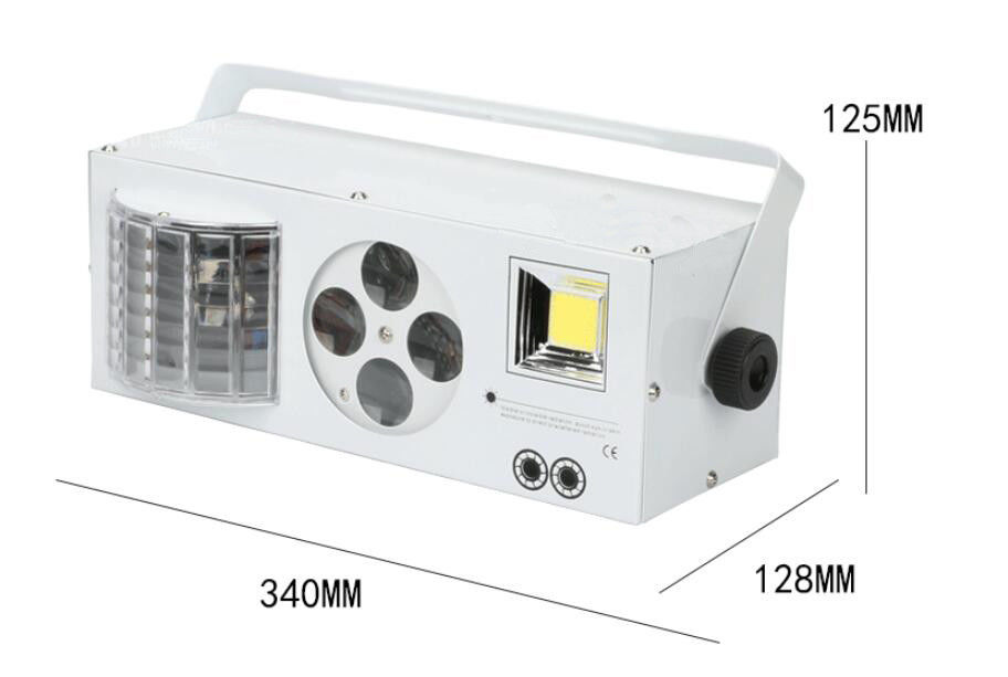 रंगीन 4 इन 1 प्रभाव लेजर स्ट्रोब टॉर्च AC100 - 240V 40W