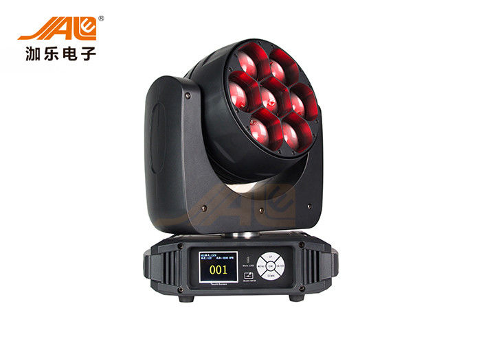 7 * 40W मूविंग जूम RGBW LED स्टेज लाइट्स 350 ° रोटेशन