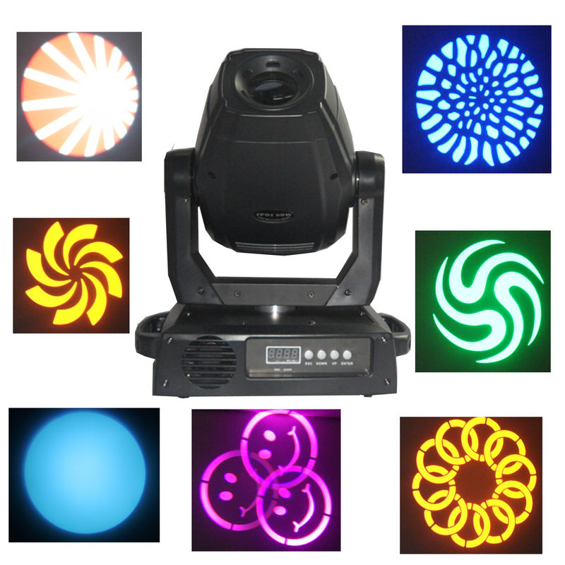 हेड लाइट स्पॉट स्टेज प्रकाश स्थिरता चल रहा है 60W / 75W गोबो एलईडी
