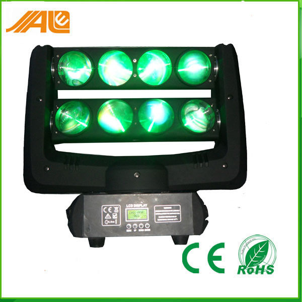 स्टेज 10W RGBW एलईडी स्पाइडर प्रकाश सिर बीम प्रभाव DMX 512 चल रहा है